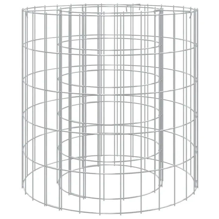 vidaXL Brasero de Gaviones Chimenea Jaula de Piedras Hierro Galvanizado Dimensiones 50 x 50 cm,  50 x 100 cm,  100 x 50 cm y mas - 1