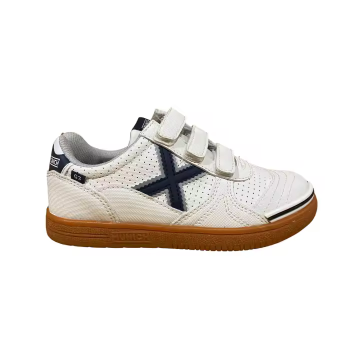 Munich G3 Kid VCO Trendico 348 Zapatilla Fútbol Sala Niño Blanco/Azul - 1