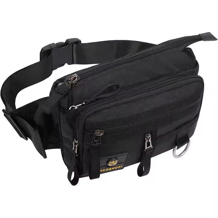 Riñonera Deportiva de gran capacidad para hombre, impermeable, con múltiples bolsos, para correr, hacer senderismo, acampar, hacer ejercicio y andar en bicicleta. - 1
