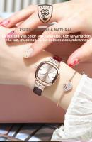 Reloj De Mujer POEDAGAR De Cuadrado Con Diamantes De Moda Calidad Superior Resistente Al Agua De Cuero Cuero Reloj De Cuarzo Elegante Para Dama - details 4