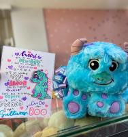 Peluche Monster De 26 Cm En Posición Sentada Animal De Peluche Suave Para Niños Y Niñas Regalo De Cumpleaños Para Niños Y Niñas - details 8