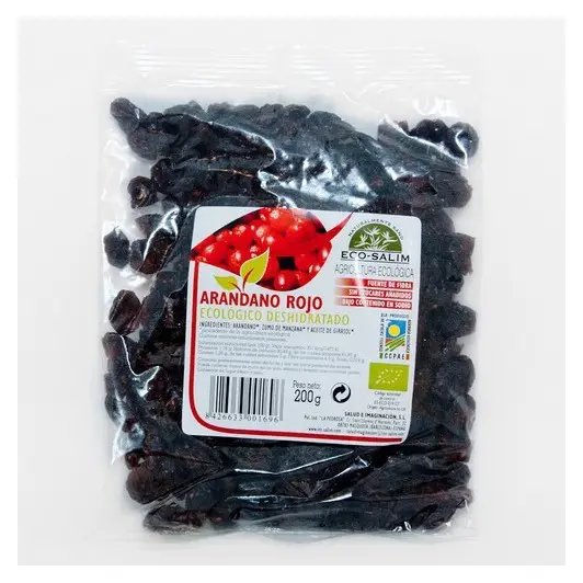 ECO-SALIM Arandano Rojo Eco sin Azúcar Deshidratado 200 gr - 1