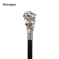 Bastón Decorativo De Lobo Blanco Con Barba Elegante Y Moda Para Caballero Cosplay Knob Cane De 93cm Material De Acero Y Aleación De Aluminio - details 4
