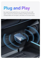 Nueva Adaptable Mini Wireless Box 2 En 1 CarPlay Android Auto Smart Plug And Play Dongle Bluetooth WiFi Conexión Rápida Para Coche - details 5