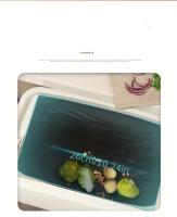 1pc   de basura   en la pared, gran capacidad  ,     horizontal con  , delgado y accesorios de cocina de basura, para   y baño detalles 3