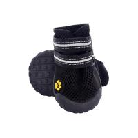 Zapatos para Perros protectores de Patas, 4 unidades, transables para Perros with Suela antideslizante, cierre de Velcro reflectante ajustable, BOTAS para Perros medianos y grandes (Negro, XL) - details 0