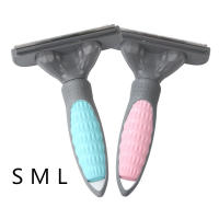 Cepillo De Aseo Para Mascotas De Acero Inoxidable Doble Cara Para Perros Y Gatos Rascar Y Desenmarañar El Pelaje Ancho Extra - details 0