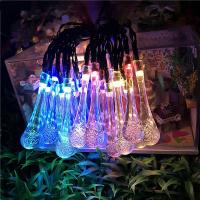 Lámpara Solar LED De 4/6M Bombilla De Gota Para Jardín Luz De Festa Outdoor Impermeable Decoración De Navidad Para Bodas Y Fiestas - details 4