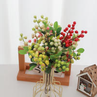 Flores Artificiales De Bayas Para Decoración De Navidad Fiesta Boda Año Nuevo Foam Para Vaso Casa Table Arrangment Plantas Falsas - details 0