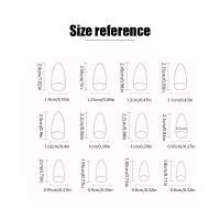 24 PCs Uñas Postizas De Forma Almendrada Largas + 1 Archivo De Uñas + 1 Pieza De Pegamento De Gel Combos De Uñas Postizas De Acrílico - details 5
