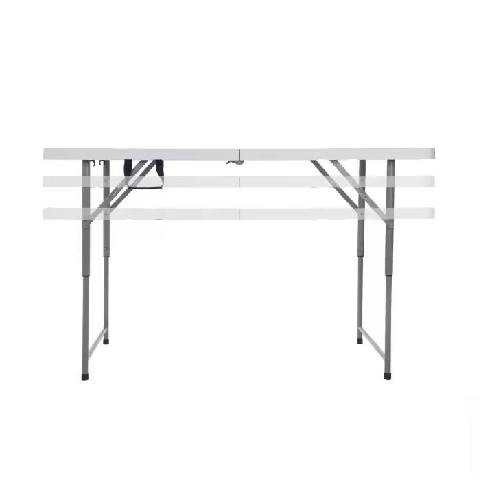 MESA PLEGABLE 122x61 y ALTURA REGULABLE a 49cm, 61cm y 74cm - 1