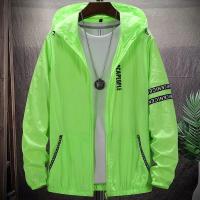 Chaqueta De Motorista Casual Para Hombre Verano Protección Solar Ultra Ligera Con Capucha Grande Chaqueta De Viento Resistente Talla Grande - details 2