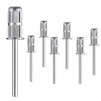 Juego De 10 Piezas De Brocas Para Uñas Con Emboquillado De 3/32 Pulgadas Herramientas De Manicura Y Pedicura De Acero Inoxidable - details 0