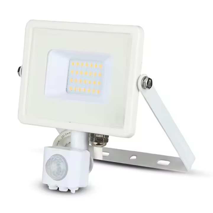 Foco Proyector LED 20W Sensor SAMSUNG Chip Cuerpo Blanco VT-20-S  V-TAC - 1