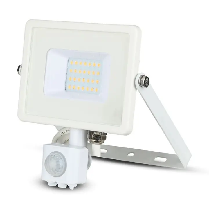 Foco Proyector LED 20W Sensor SAMSUNG Chip Cuerpo Blanco VT-20-S  V-TAC - 1