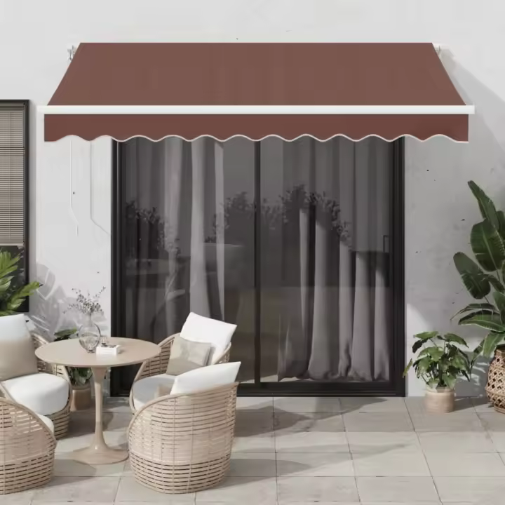 vidaXL Toldo retráctil automático burdeos 300x250 cm - 1