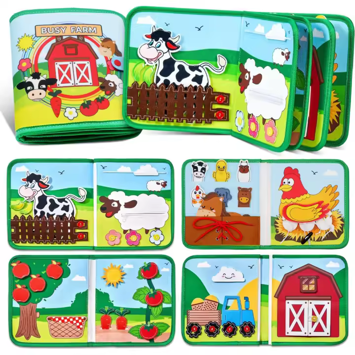 De Tela Suave 3D Educational Book Para Bebés Juguete Montessori De Primeros Años Desarrollo Cognitive Colorido Y Educational Para Niños - 1