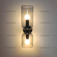 Lámpara De Pared LED Nórdica Tricolor Vidrio Dormitorio Lámpara De Noche Sala De Estar Pasillo Foyer Creativa Sconce Iluminación Fixación - details 11