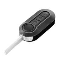 Ociodual Carcasa Llave de Mando 3 Botones Compatible con Fiat 500 Punto Panda Doblò Fiorino Stilo Lancia Citroen Peugeot, Funda Rígida Shell Case Cover - details 1