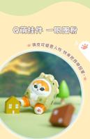 Figura De Peluche Kawaii De 10cm Serie Mofusand Toros Triceratops Para Regalo Muñeco De Peluche Colgante Lindo Para Niños Y Adultos - details 3