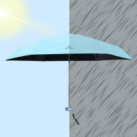 Paraguas de Sol Súper ligero mini plegable Protección UV a prueba de Viento portátil de Doble USO - details 3