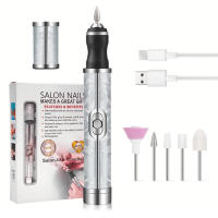 LINMANDA Kit De Pedicura Eléctrica Recargable Mini Máquina De Pulir Uñas Portátil Para Hogar Y Salón Herramienta Multifuncional De Belleza Para Uñas - details 10