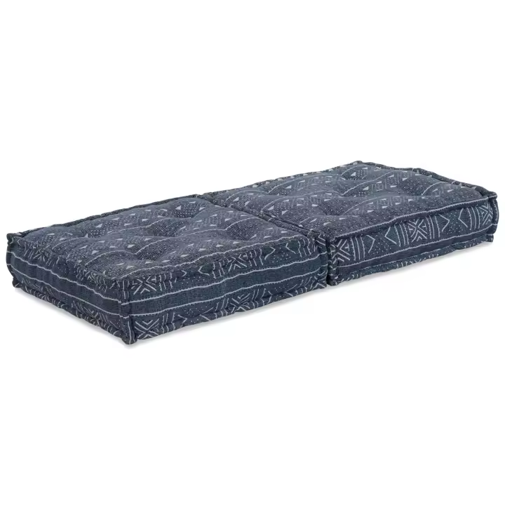 Pouffe Modular vidaXL Índigo 70x70x36 Tela - 1