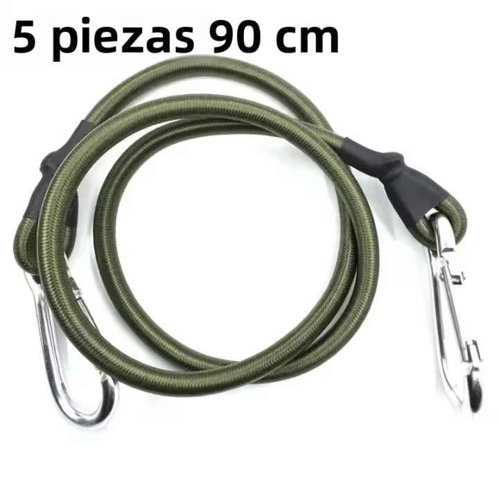 Cinturón Elástico De Metal Para Escalada 8mm Correa De Luggage Para Acampar Al Aire Libre Cuerda Colgante De Tenda Correa De Ropa - 1