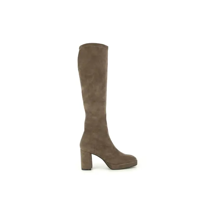 CAMILA'S Botas de tacón HILARY LONG de color Taupé - 1