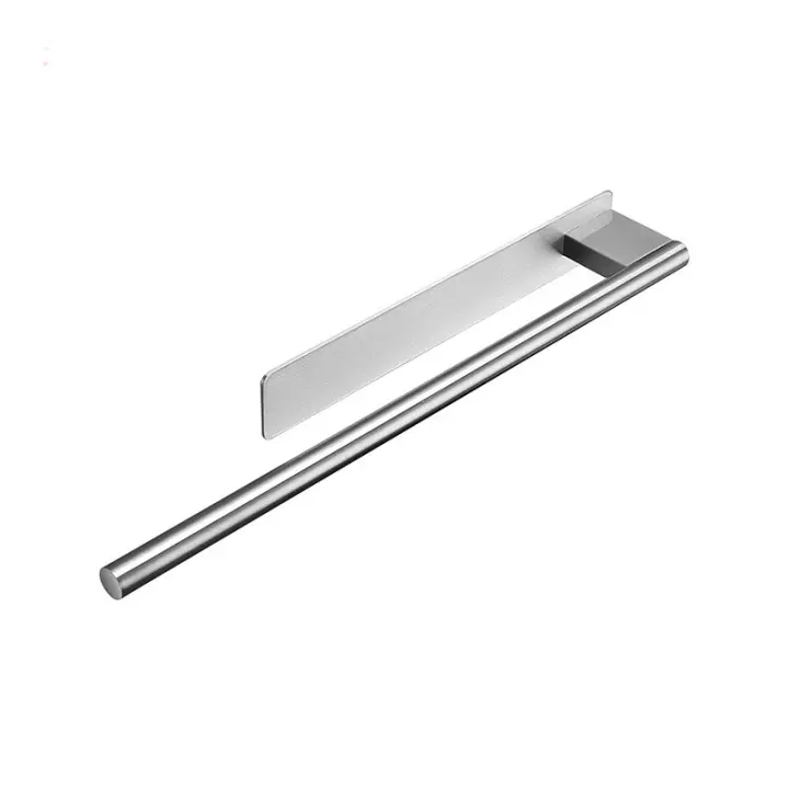 Toallero de Maple Autoadhesivo Plata Tapa Inoxidable 304 - 1