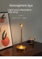 Lámpara De Mesa Recargable Creativa Con Toque LED Para Hotel Bar Café Lámpara Decorativa Para Escritorio Fuente De Iluminación Contemporánea - details 0