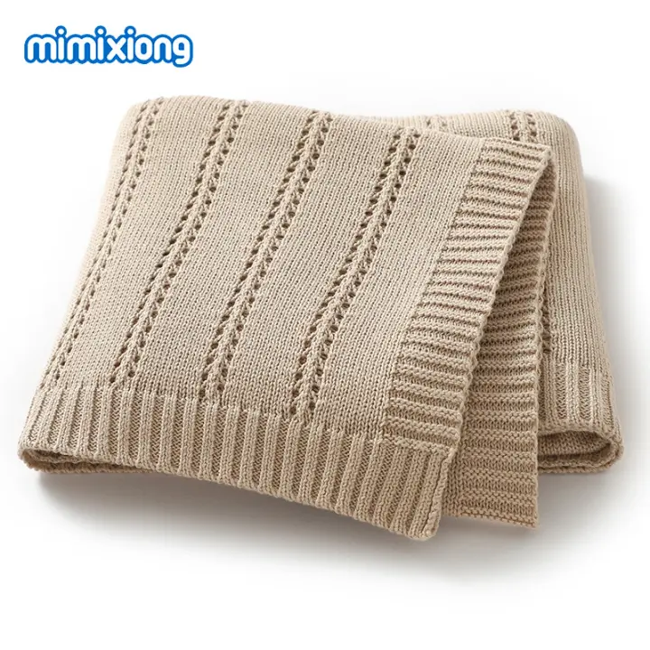 Mantas receptoras de Algodón para Bebés, 90x70cm, para niños y niños recien nacidos, Super suave, de Doble USO, para Cuna, cochecito, ropa de Cama, colcha sólida - 1