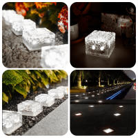4pcs Luz De Hielo Solar Para Jardín Impermeable LED Para Decoración De Paisaje Y Jardín Puerta De Escalera Exterior Luz De Lámpara De Jardín - details 10