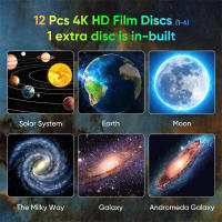 Proyector De Galaxia Para Dormitorio Imagen HD Ajustable Con Regulador De Knob 13 Discos De Película Planetario Para Niños Luz Nocturna Estelar - details 2