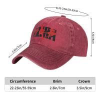 Gorro De Béisbol Con Logo Akira Bloody Distrito Y Lavado En Denim Unisex Protección Solar Para Exteriores Adecuado Para Running Y Golf - details 3