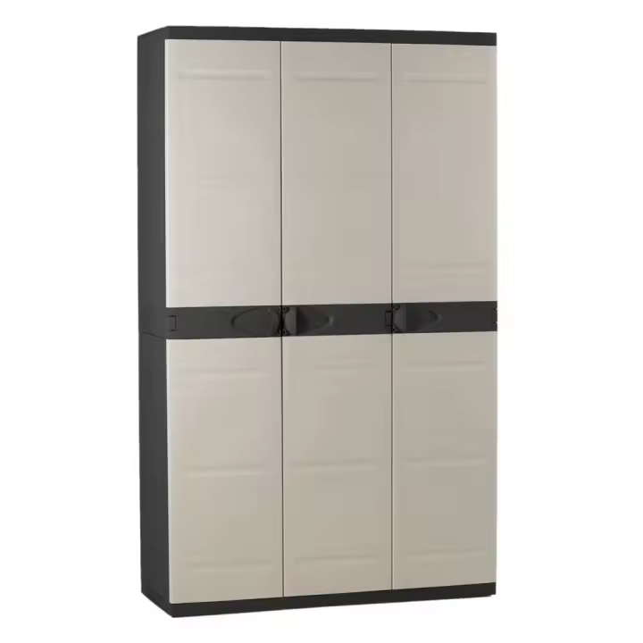 Armario 105x44x176 cm titanium negro 9201neg - 1
