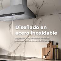 Campana Extractora EVVO CE21 Pyramid, 60 cm, Inox, 650 m³/h, 3 Velocidades, Energía A - details 1