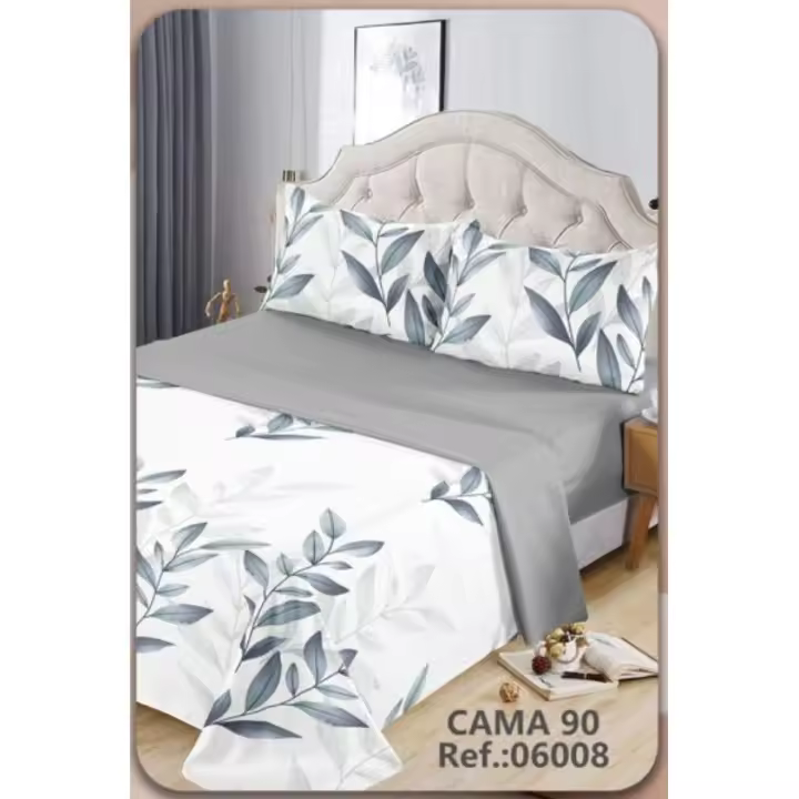 Juego de sábanas 3 piezas cama 90cm Floral - 1