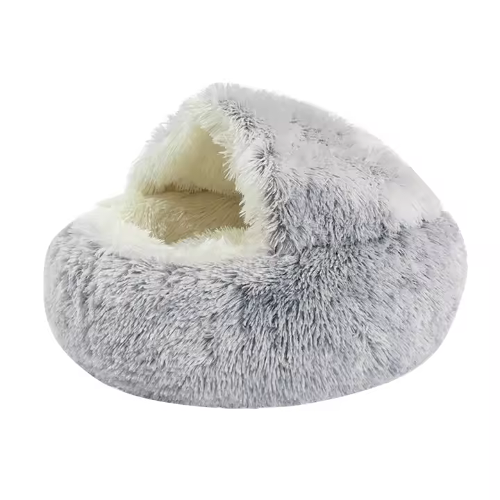 Cama De Gato Invierno Super Caliente Nido De Peluche Larga Para Perros Pequeños Y Gatos Cama Redonda Almohadilla De Descanso Para Mascotas - 1