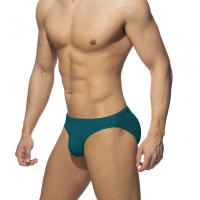Bragas De Natación Para Hombres Sexy Sólido Low-Waist Con Empuñadura Y Acolchado Shorts De Playa Surfismo Baño Deportivo De Polyester Y Spandex - details 11