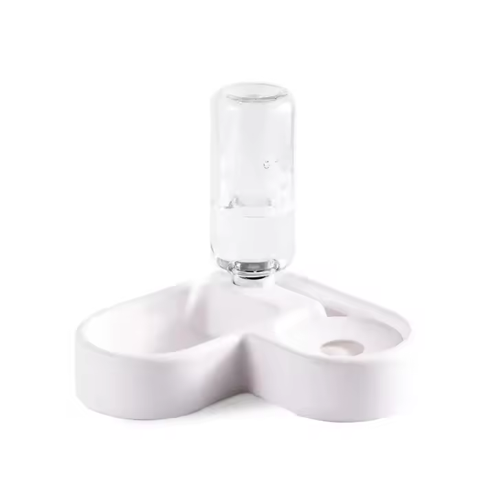 Tazón Automático Para Mascotas Dualuso Alimento Y Agua Resistente Al Humo Para Gatos Y Perros Multifuncional Y Antideslizante - 1