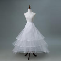 Petticoat Crinolina Vintage Slip Hoop Skirt Underskirt Para Traje De Boda Vestido Many Estilos De Poliéster Técnica Crocheted - details 27