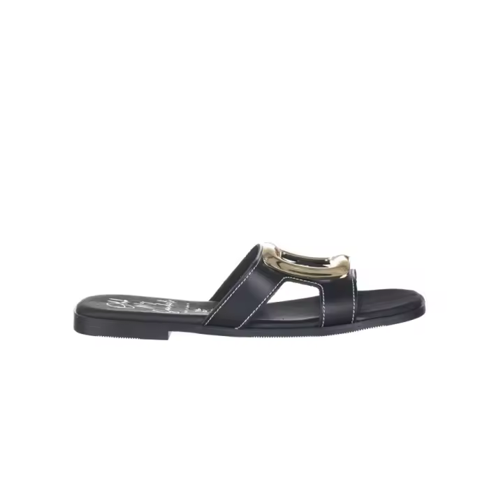 Sandalias Planas Oh My Sandals 5565 Mujer Negro - 1