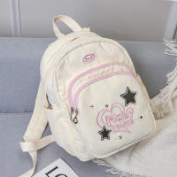Mochila De Corduroy Estilo Y2K Para Estudiantes Moda Mochila Para Portátil Casual Con Varios Bolsillos Para Vacaciones Para Adolescentes Y Mujeres - details 9