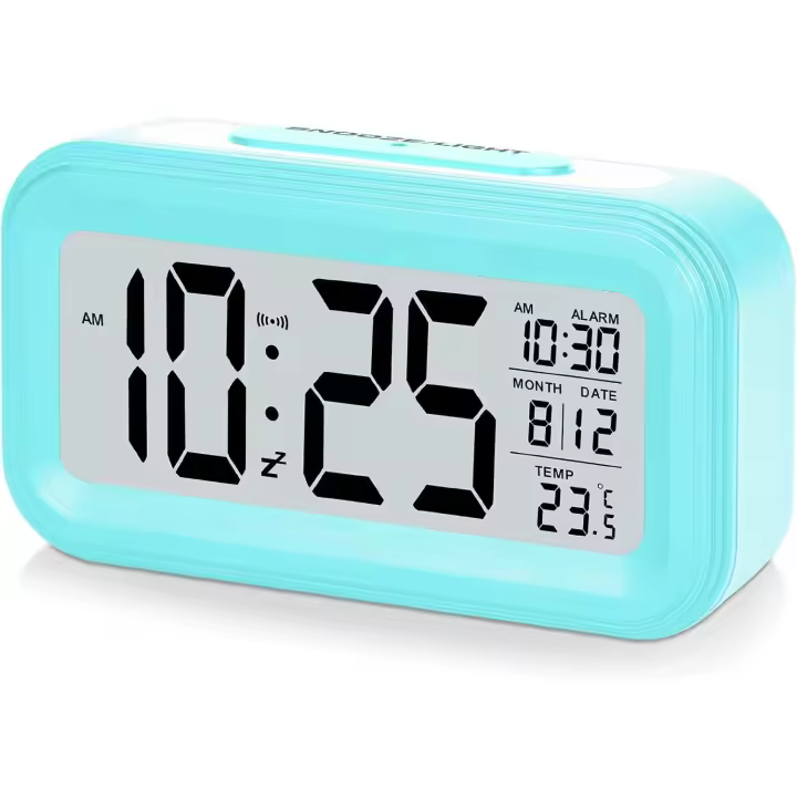ZC Reloj despertador digital con badería, función de Repetición, rápido de usar - 1