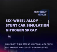 Coche De Control Remoto Para Niños Metálico Y Plástico Morfogénico Seis Ruedas RC Off-Road Climbing Stunt Cuatro Ruedas Engranadas Racing Spray Drift Juguete - details 0