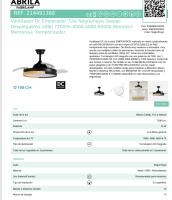 FABRILAMP ALTA GAMA Ventilador Dc Emperador 72w Negro/haya 3aspas Desplegables 108d 7200lm 3000-4000-6000k Remoto+ Memoria+ Temporizador Incluye mando a distancia y dos tijas de 10 y 25 centímetro CALIDAD DE CONFIANZA - details 5