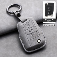 Funda De Leder Para Llave De Coche VW Volkswagen Golf 7 MK7 Tiguan MK2 Ateca Leon FR Ibiza Skoda Octavia Kodiaq Llavero De Cuero - details 8