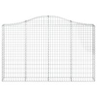 vidaXL Cesta gaviones forma arco hierro galvanizado 200x30x120/140 cm - details 2
