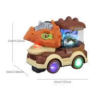 Coche De Dinosaurio Eléctrico Con Luz Y Música Sprayer Triceratops Tyrannosaurus Rex Juguete Para Niños Y Niñas Edad Recomendada 4-12 Años - details 4